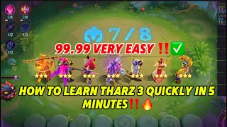 Best way to use Tharz 4 in 5 minutes 👍 | Top global rank gameplay ✅ HOW TO USE THARZ 3