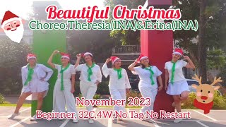 Beautiful Christmas - Line Dance/ Choreo : Theresia (INA) & Erina (INA), Desember 2023