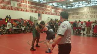 Leo wrestling center Moriches Duals 12/18/16 against Brentwood