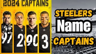 The Pittsburgh Steelers Name team Captains and Steelers NEWS