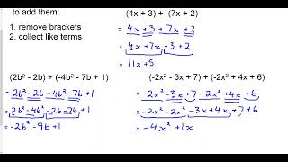 MTH1W 13B Add Subtact Polynomials