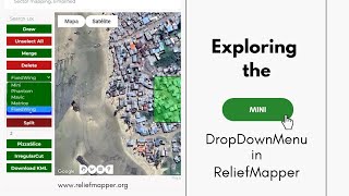 Use the DropDownMenu button in ReliefMapper