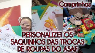 PERSONALIZEI OS SAQUINHOS DE ROUPAS DO ASAF+PRÉ NATAL.