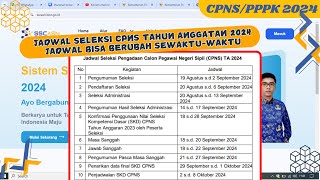 LENGKAP JADWAL SELEKSI CPNS TAHUN ANGGATAN 2024 | TEMAN OPS