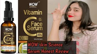 WOW skin Science 20% Vitamin C Face Serum Honest Review//one week Challenge