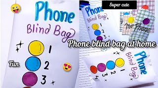 phone blind bag/diy phone squishy blind bag at home papercraft how to make cute blind bag/papercraft