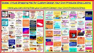 Custom Design Your Own Products Shop Listing