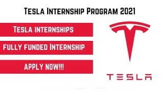 Tesla Internship Program 2021 | Fully Funded