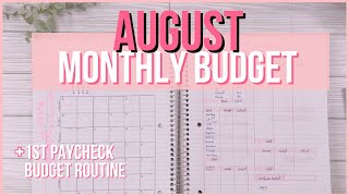 How I Budget for a New Month | Monthly Budget | Budget With Me | Budgeting for Beginners |Low Income