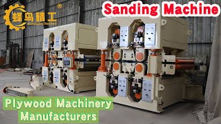 Best sander for plywood｜Woodworking Machines Double Sides Sander for Plywood Making｜ván ép nhám