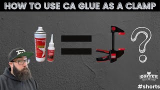 USING CA GLUE AS A CLAMP? #shorts