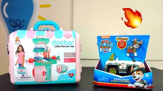 Cheapest Doctor Set and Paw Patrol Cruiser Car - Unboxing and Review Peephole View Toys