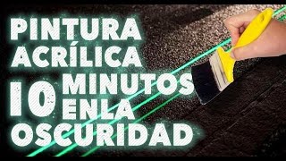 Pintura acrílica fotoluminiscente 10 minutos en la oscuridad