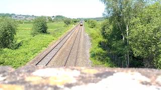 43xxx and 43xxx of Cross country speed under Exminster overpass 27/5/24