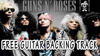 Guns N Roses - Nightrain Guitar backing track Eb Tuning  (Live Version) - [ MIX READY ]