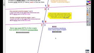 Intro to Angles Formed by Two Lines + Transversal