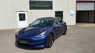 Tesla model 3 Performance (performance upgrade) Deep Blie Metallic with Premium Black Interior