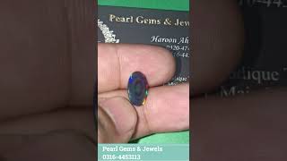 Ethiopian Black Fire Opal || Pearl Gems& Jewels || Black Fire opal