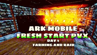 ARK MOBILE PVX FRESH START||ARK MOBILE PVP||#arkmobile || ARK MOBILE PVX MEDIUM CASUAL FRESH START