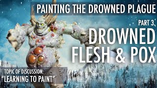 Warhammer 40K Painting Tutorial: Nurgle Death Guard Chaos Space Marines, Drowned Flesh Skin & Pox