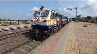 sabarmati WDP4D twins hauled 19577 - (Tirunelveli - jamnagar express) 130kmph.