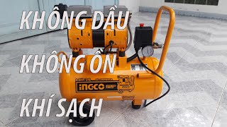 Máy nén khí không dầu INGCO 24 lít_[Review & Sửa Chữa]