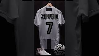 My subscriber name with football kit 🥰 | comment down your name #football #edit #juventus #zayed