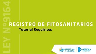 Registro de fitosanitarios: Tutorial Requisitos