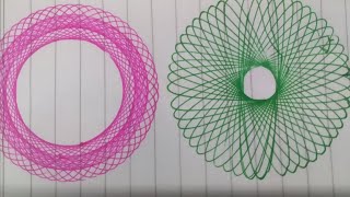 😎 COLOUR FULL SPIROGRAPHY AMAZING CREATION BY DESIGN RULER SCALE⚖️ FULL TIME PASS 😜 FAMILY FUN👨‍👩‍👦