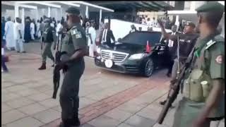 Check Out Senate President's Convoy, Including Armored Mercedes S-Class, Police Motorcycle Outriders