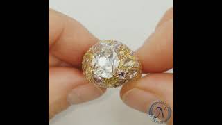 1970's 10.76ct Colored Diamond Ring in 18k Rose Gold