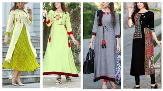 Latest most beautiful Kurti designs(2021)/#DesignerCasualLongKurtiDesigns-TREND SPOTTER