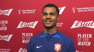 Cody Gakpo | Budweiser Player of the Match | Full Interview | 2022 FIFA World Cup Qatar