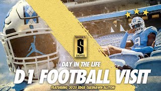 Day In The Life of a D1 Football Visit ft: 2025 3⭐️ EDGE Taeshawn Alston