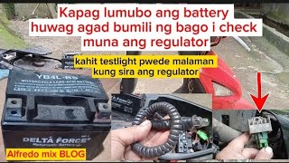 BAKIT LUMUBO ANG BATTERY NG MOTOR (Trouble Shooting)