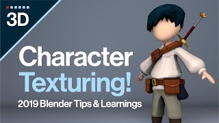 Character Texturing | Blender 2019 Tips for Beginners | TheNiceOne 3D