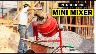 कंक्रीट मिनी मिक्सर मशीन | How to use a Mixer? | Best Mini Mixer for light work.