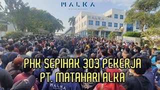 PHK SEPIHAK OLEH PT MATAHARI ALKA TIDAK SESUAI PERJANJIAN KERJA BERSAMA