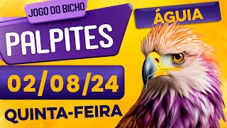 PALPITE DO DIA 02/08/2024 - JOGO DO BICHO 🍀 TODAS AS LOTERIAS 🍀