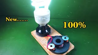 Wow Easy Make Generator Free Energy Using By Magnet With Copper 100%