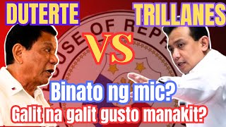 Microphone muntikan ng lumipad kay Former Sen. TRILLANES dahil sa galit ni former Pres. DUTERTE