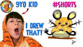 9yo Autistic Savant Draws - Dedenne | Pokemon #shorts