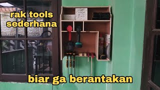 Membuat rak tools , tools rack , clamp rack , cordless drill rack