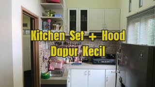 Desain Kitchen Set + Cooker Hood di Dapur Kecil Minimalis 2 x 2 Meter