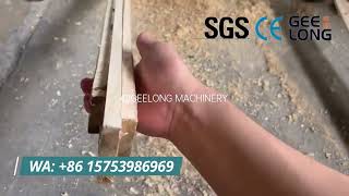 Log core splitting machine, block board machine