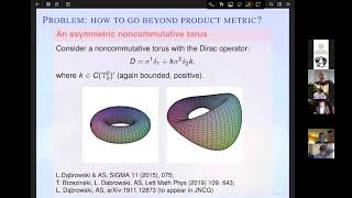 SPECTRAL TRIPLES WITH NON-PRODUCT DIRAC OPERATORS