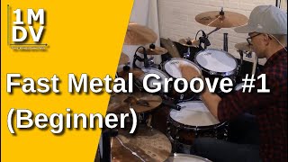 1MDV - The 1-Minute Drum Video #192 : Fast Metal Groove #1 (Beginner)