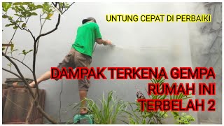 Dampak terkena gempa ‼️Cara mengatasi rumah atau tembok retak @ikun16