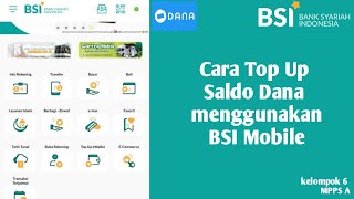 Top up DANA dengan BSI mobile - M-Banking Bank Syariah Indonesia