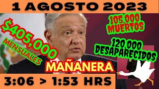 💩🐣 Conferencia de prensa matutina *Martes 1 de Agosto 2023* Presidente AMLO de 3:06 a 1:53.